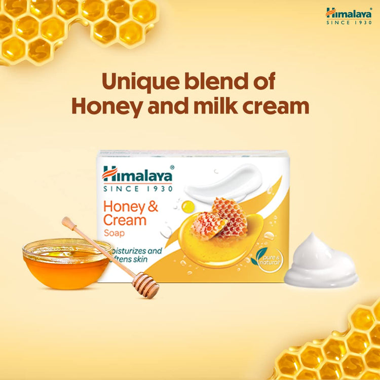 Himalaya Honey and Cream Soap, 125g (Pack of 6)