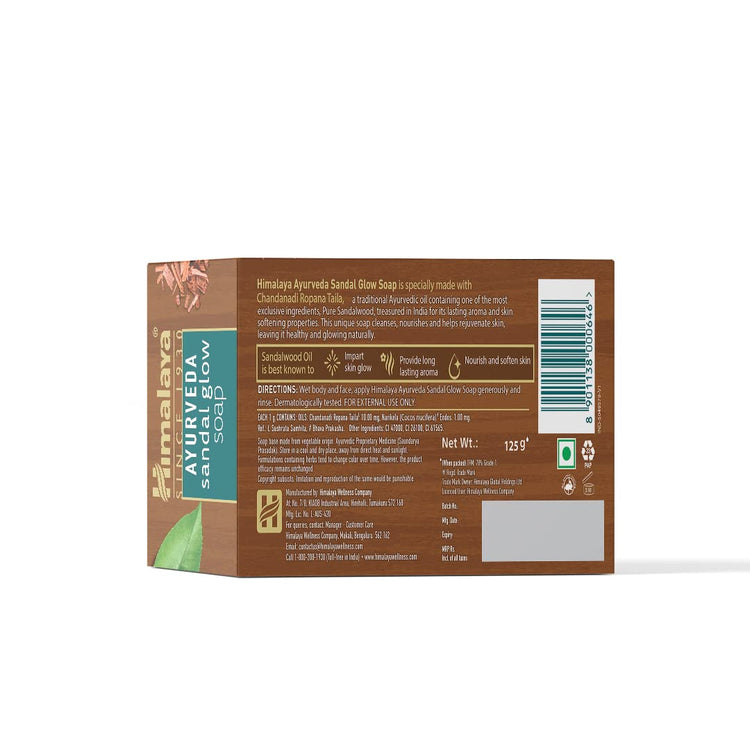 AYURVEDA SANDAL GLOW SOAP 125G PACK OF 6