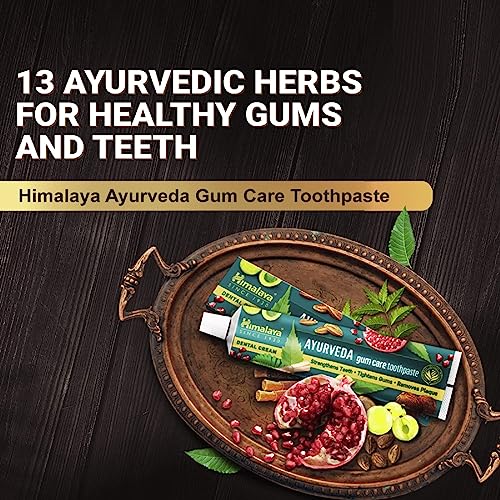 Himlaya Ayurveda Gum Care Toothpaste, 150G | Reduces Gum Bleeding | Fights Bad Breath | With 13 Ayurvedic Herbs For Healthy Gums