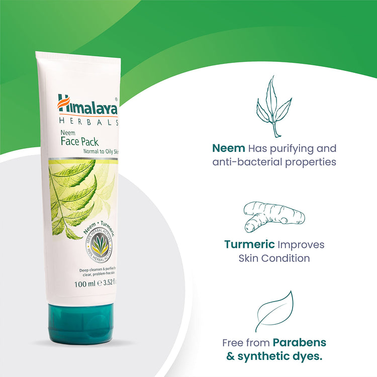 Himalaya Herbals Purifying Neem Pack, 100g Packaging might differ