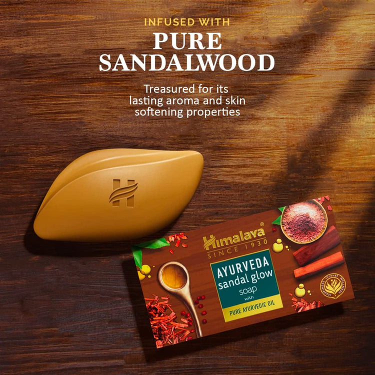 AYURVEDA SANDAL GLOW SOAP 125G PACK OF 6