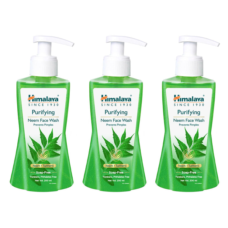 Himalaya Purifying Neem Face Wash | 200ml | Pack of 3