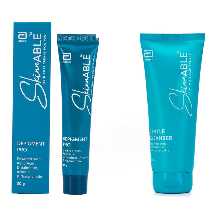 Skinnable Gentle cleanser 100ml with Skinnable Depigment Pro - 30 gm Combo Pack