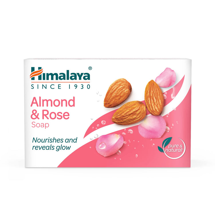 Himalaya Herbals Almond And Rose Soap, 125g (Pack Of 6)