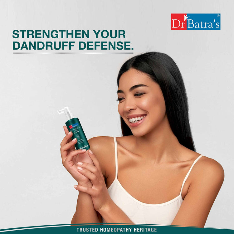 Dr Batra's Anti-Dandruff Hair Serum Enriched with Natural Extract & Thuja for Dandruff Free & Healthy Scalp, Best anti-dandruff serum, Paraben, SLES, and Sulphate free (125 ml)