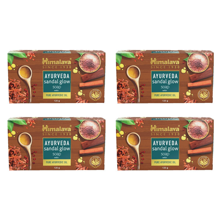 Himalaya Ayurveda Sandal Glow Soap 125g (Pack Of 4)