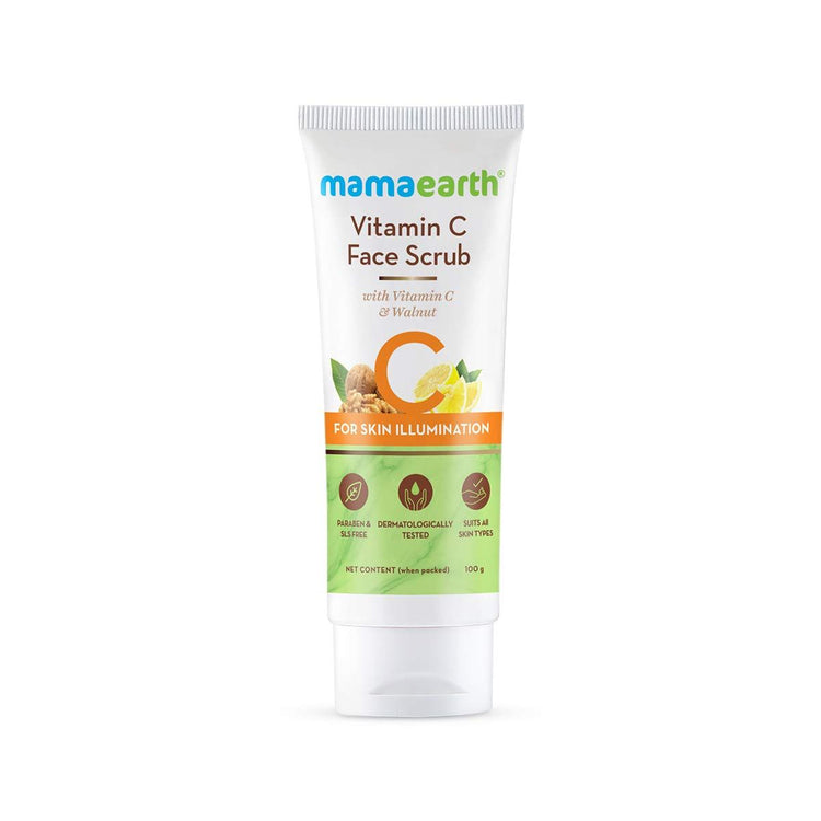 Vitamin C Face Scrub for Glowing Skin, With Vitamin C and Walnut For Skin Illumination - 100g