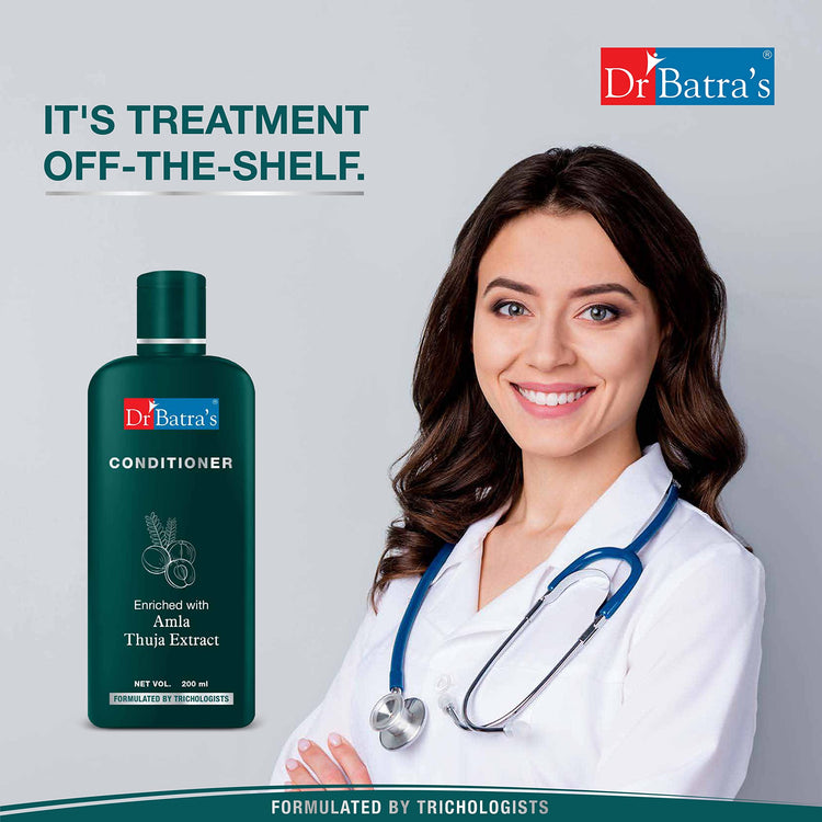 Dr Batra's Hair Conditioner, Composed with rarest & nature's best ingredients, Enriched with Garcinia Indica, Conditioner for frizz control, No harsh chemicals - 100 ml