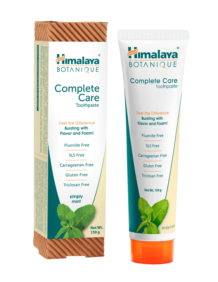 Himalaya Botanique Complete Care Toothpaste - Simply Mint | Free from Fluoride & SLS | For Fresh Breath and Clean Mouth | 150g