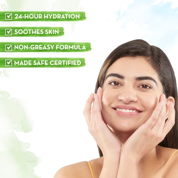 Aloe Vera Oil-Free Face Moisturizer with Aloe Vera & Ashwagandha for a Youthful Glow - 80 g