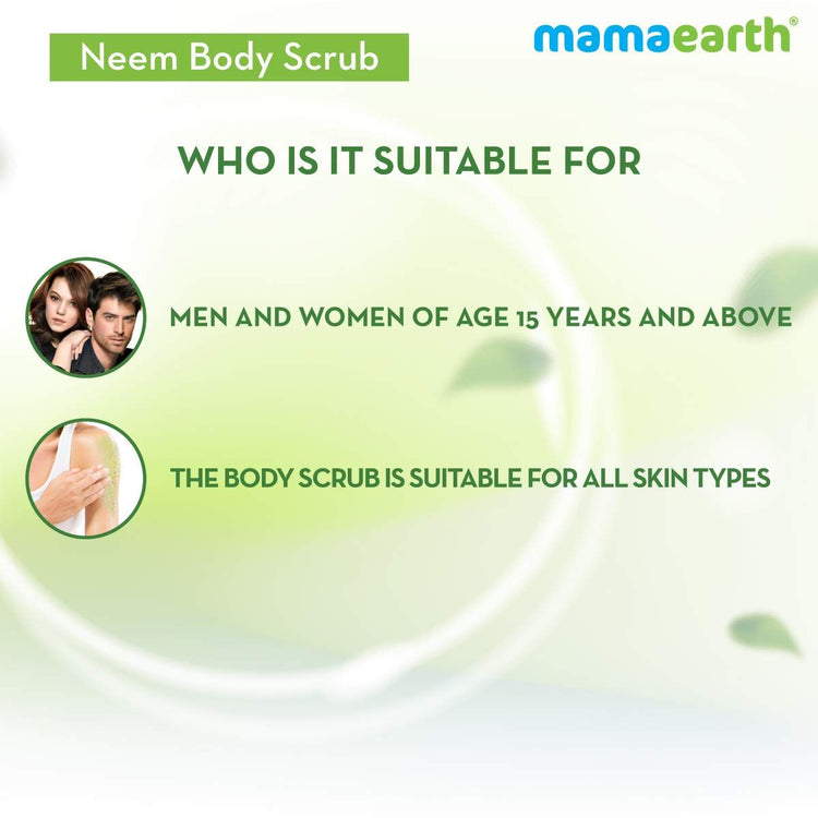 Neem Body Scrub with Neem and Tulsi for Skin Purification - 200 g