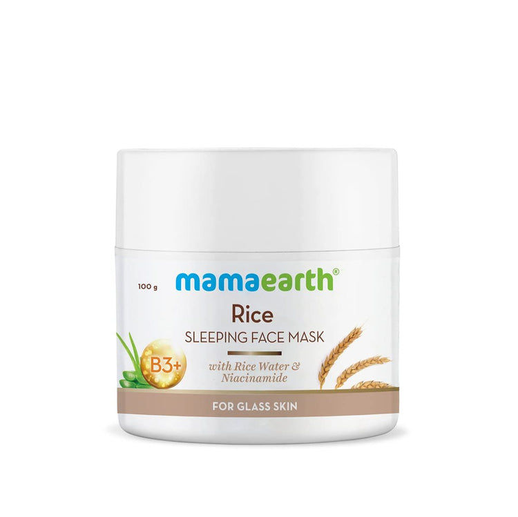 Rice Sleeping Face Mask With Rice Water & Niacinamide for Glass Skin - 100 ml