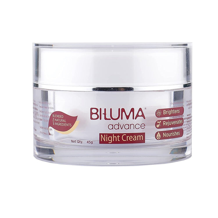 Bi-luma Advance Skin Brightening Night Cream With Vitamin C & Hyluronic Acid For Even Skin Tone, Dark Spots & Wrinkles, 45g