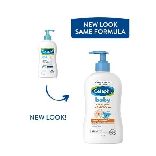 Cetaphil Baby Wash & Shampoo with Organic Calendula (400ml)