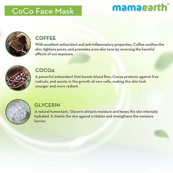 CoCo Face Mask with Coffee and Cocoa for Skin Awakening - 100g