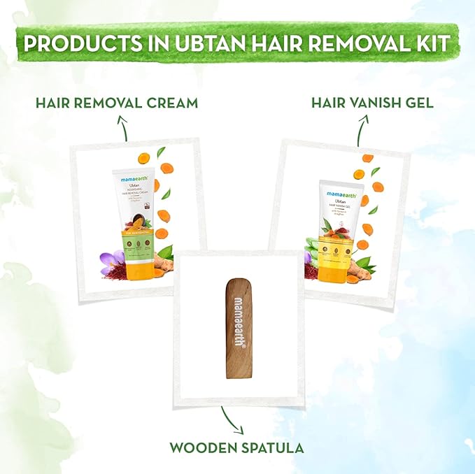 Mamaearth Ubtan Nourishing Hair Removal Cream Kit