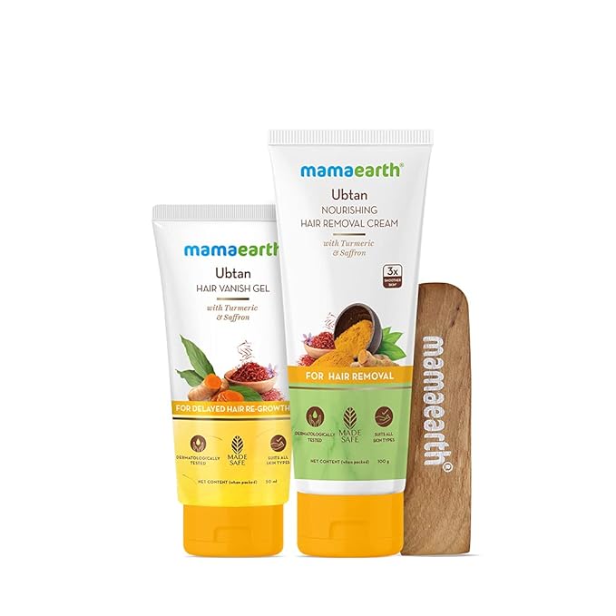 Mamaearth Ubtan Nourishing Hair Removal Cream Kit