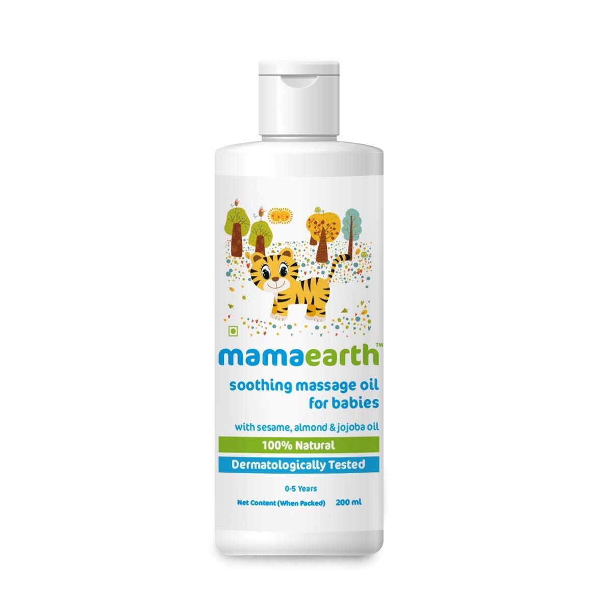 Soothing Massage Oil for Babies with Sesame, Almond and Jojoba Oil - 200ml