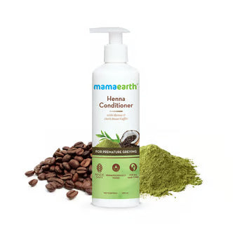 Henna Conditioner with Henna and Deep Roast Coffee for Premature Greying - 250 ml