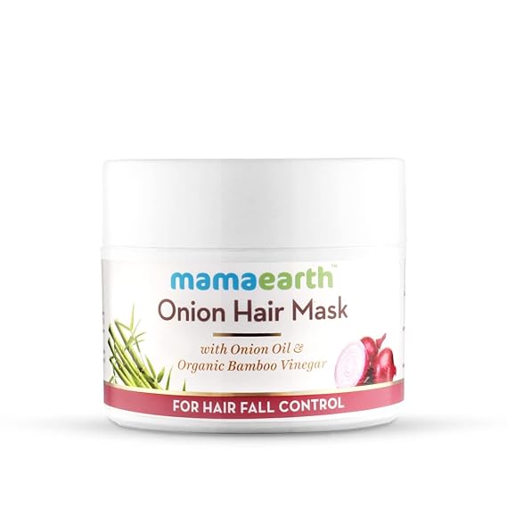 Onion Hair Mask, For Hair Fall Control, With Onion Oil and Organic Bamboo Vinegar, 200ml