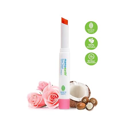 Mamaearth Rose Tinted 100% Natural Lip Balm With Rose Oil and Castor Oil - 2 g