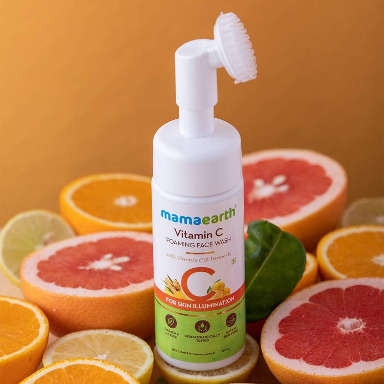 Vitamin C Foaming Face Wash with Vitamin C and Turmeric for Skin Illumination - 150ml