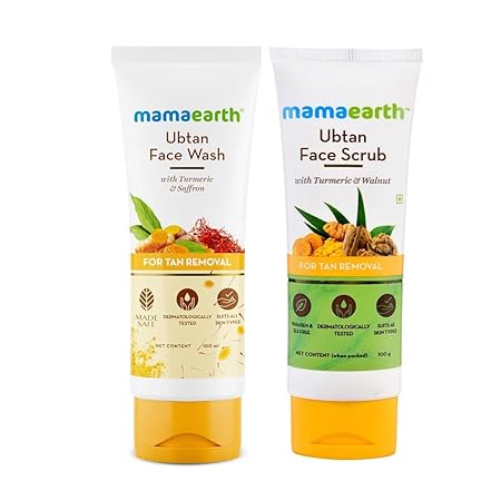 Mamaearth BT Tan Removal Combo Ubtan Face Scrub-Ubtan Face Wash