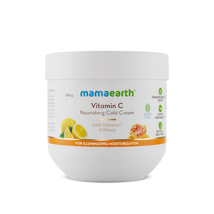 Vitamin C Nourishing Cold Cream with Vitamin C & Honey for Illuminating Moisturization - 200 g