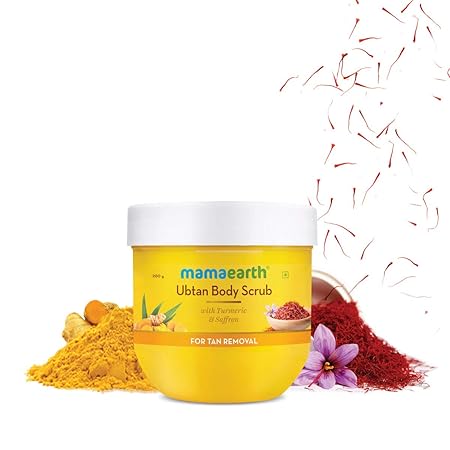 Ubtan Body Scrub with Turmeric and Saffron for Tan Removal - 200 g