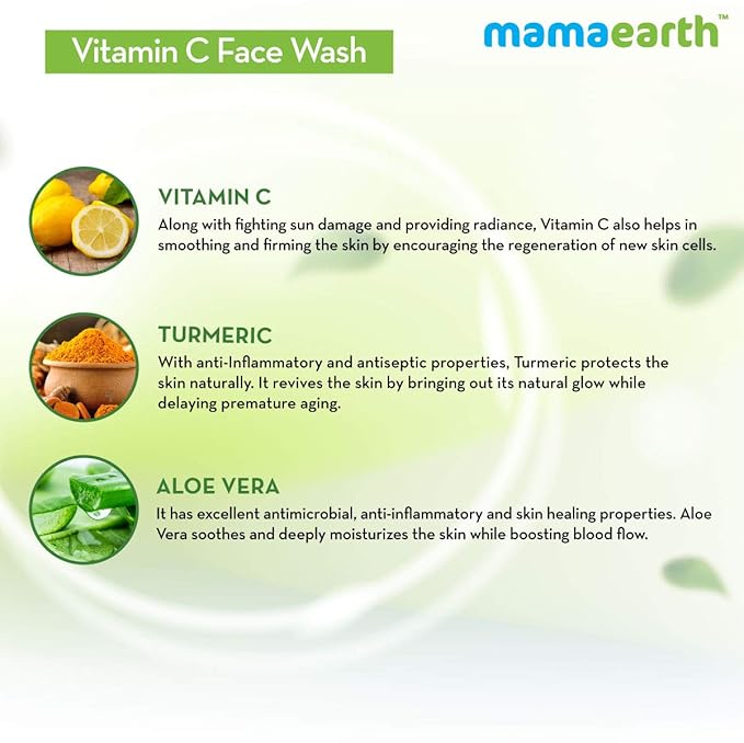 Mamaearth BT FACEWASH VITAMIN C 100ML