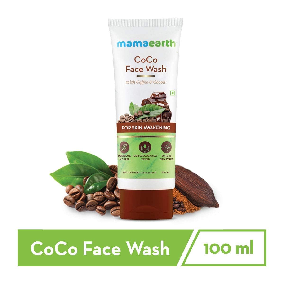 CoCo Face Wash with Coffee and Cocoa for Skin Awakening - 100ml