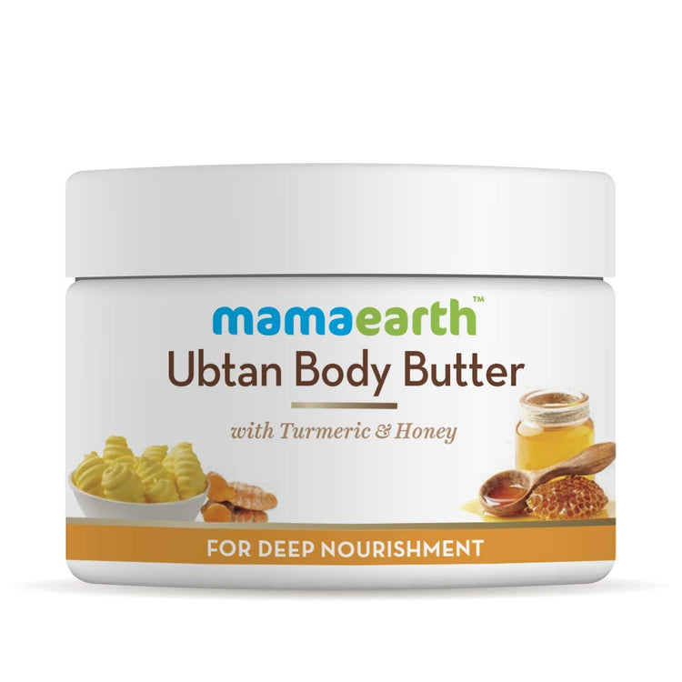 Ubtan Body Butter, For Dry Skin, With Turmeric and Honey, For Deep Nourishment - 200g