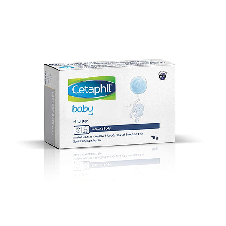 Cetaphil Baby Mild Bar 75gm, Kids Soap for Bath