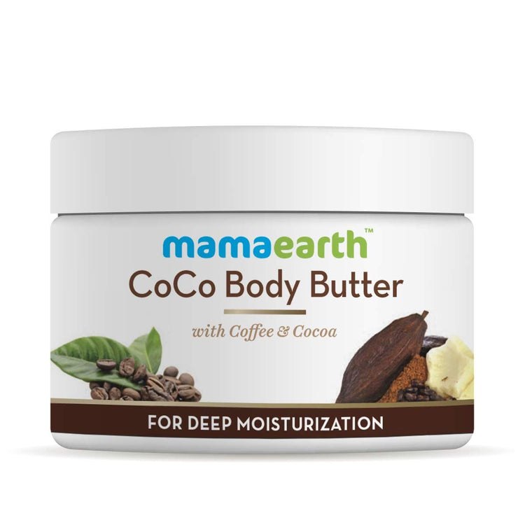 CoCo Body Butter for Dry Skin, with Coffee and Cocoa for Deep Moisturization- 200g