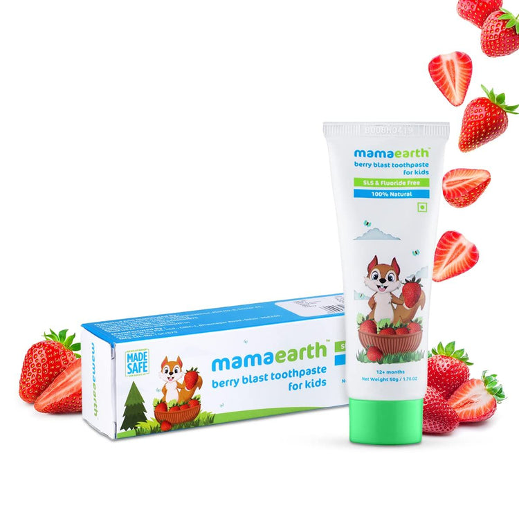 100% Natural Berry Blast Toothpaste for Kids, 50g