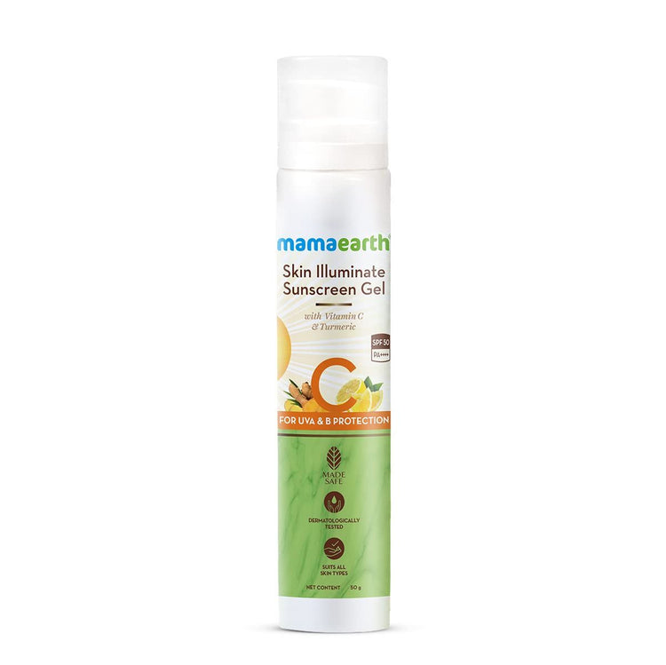 Skin Illuminate Sunscreen Gel SPF 50 with Vitamin C & Turmeric for UVA & B Protection - 50 g