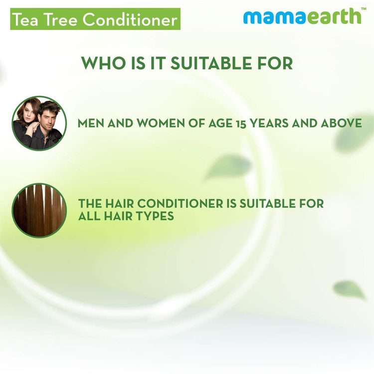 Tea Tree Conditioner with Tea Tree and Ginger Oil for Dandruff Free Hair 250ml