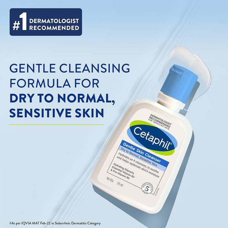 Cetaphil Face Wash Gentle Skin Cleanser 125 ml