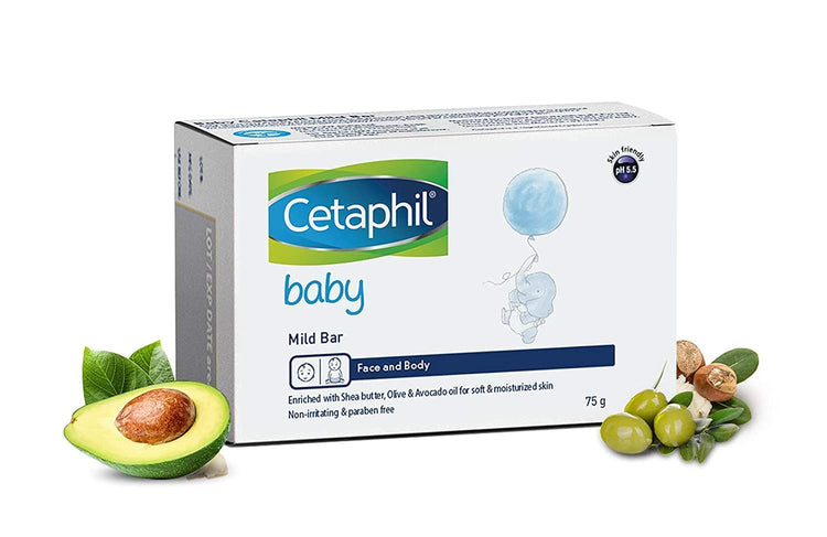 Cetaphil Baby Mild Bar 75gm, Kids Soap for Bath