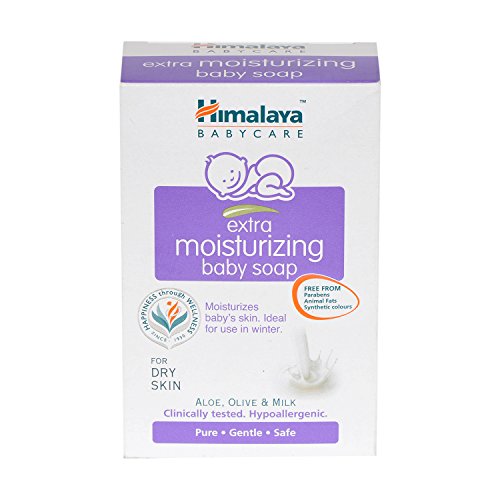 Himalaya Herbals Extra Moisturizing Baby Soap, 75g, White