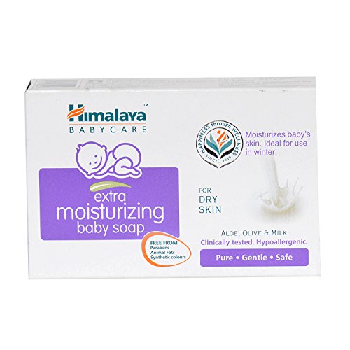 Himalaya Herbals Extra Moisturizing Baby Soap, 75g, White