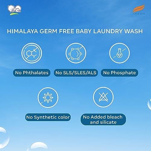 Himalaya Grem Free Baby Laundry wash ( Baby Liquid Detergent ) 1 Litre Refill Pack