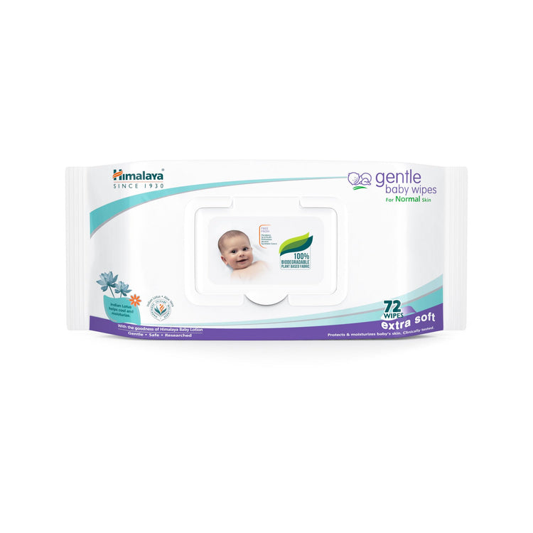 Himalaya Gentle Baby Wipes, 72 Wipes