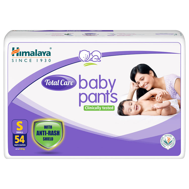 Himalaya Total Care Baby Pants Diapers, Small, 54 Count