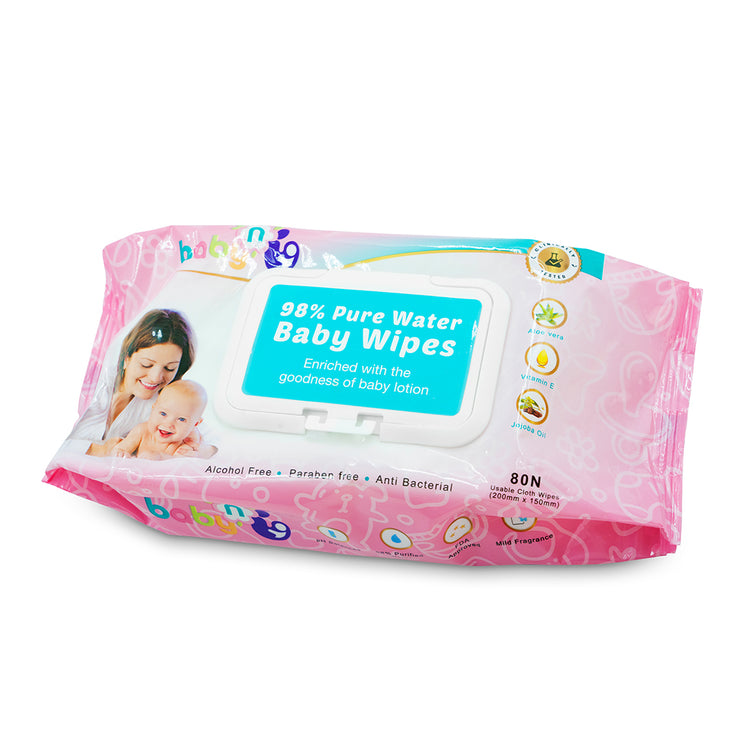 98% Pure Water Baby Wipes - Pack of 3